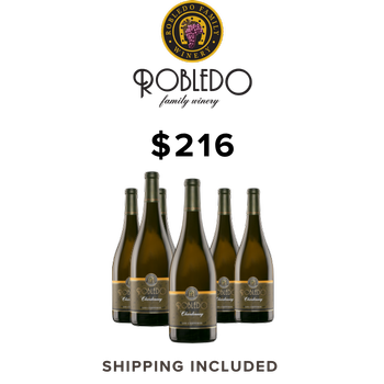 6 bottles of 2021 Robledo Chardonnay Reserve
