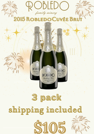 3 pack 2015 Robledo Brut Cuvee